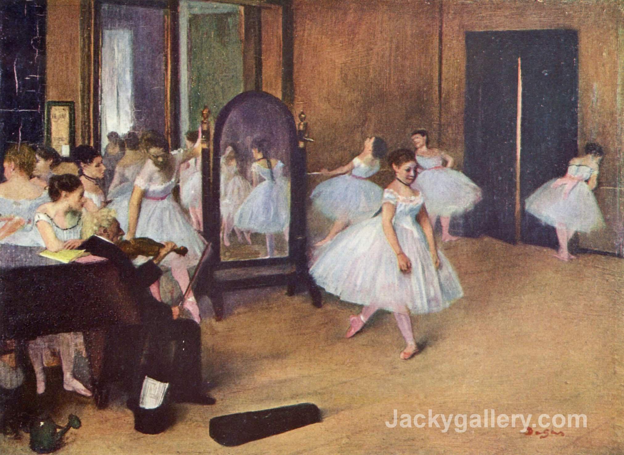 Dance Class by Edgar Degas paintings reproduction